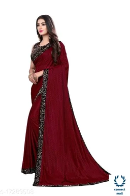Designer Soft Silk Saree With Stiched Blouse - Green
